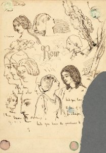 Houghton MS Eng 941 - Thackeray sketches photo