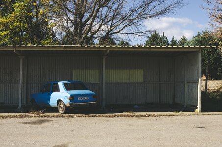 Parking shed trees