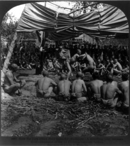 How the Japs retain their splendid physiques - a wrestling bout between rival companies of the 2d Division between battles LCCN2002706974