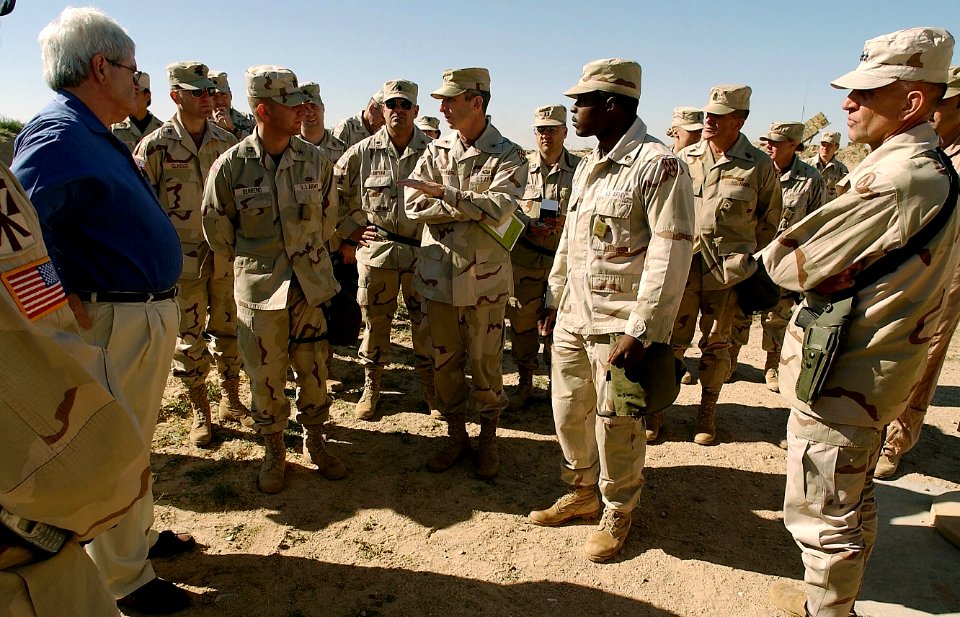 Howard Bromberg explains the units mission to Newt Gingrich