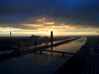Skyline sunrise vienna