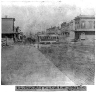 Howard Street, from 6th Street, looking East, San Francisco LCCN2002723459