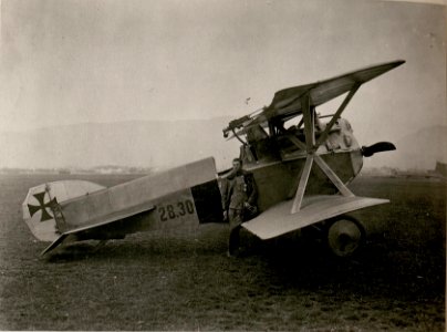 Hptm.R.Stoisavljevic mit Kampfeinsitzer. (14-9.1917.) (BildID 15802162)