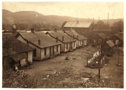 Housing conditions Adelaide Mill. The village is run down and greatly in need of sanitary improvements. LOC nclc.02921