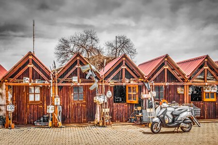 Wooden building architecture