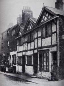 Houses in Long Millgate, Manchester, 1891 photo
