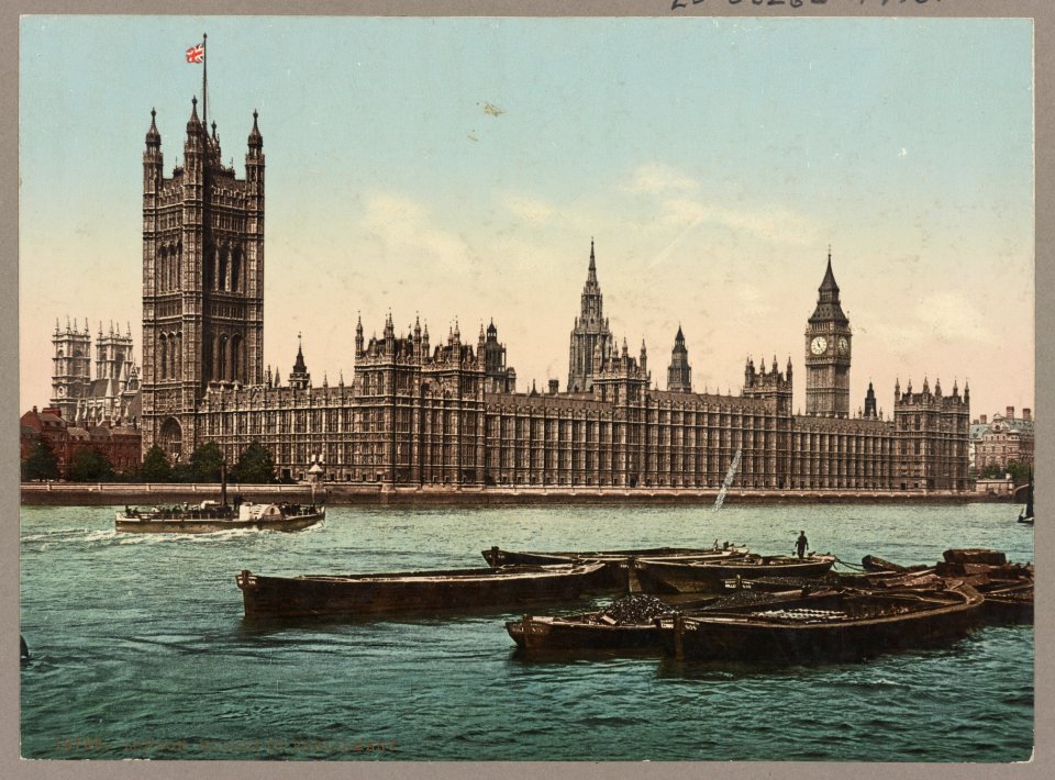 Houses of Parliament, London LCCN92518735