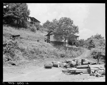 Housing for ... miners and families in company housing project. Lamar Colliery Company, Lamar Mine, Lamar, Mercer... - NARA - 540666 photo