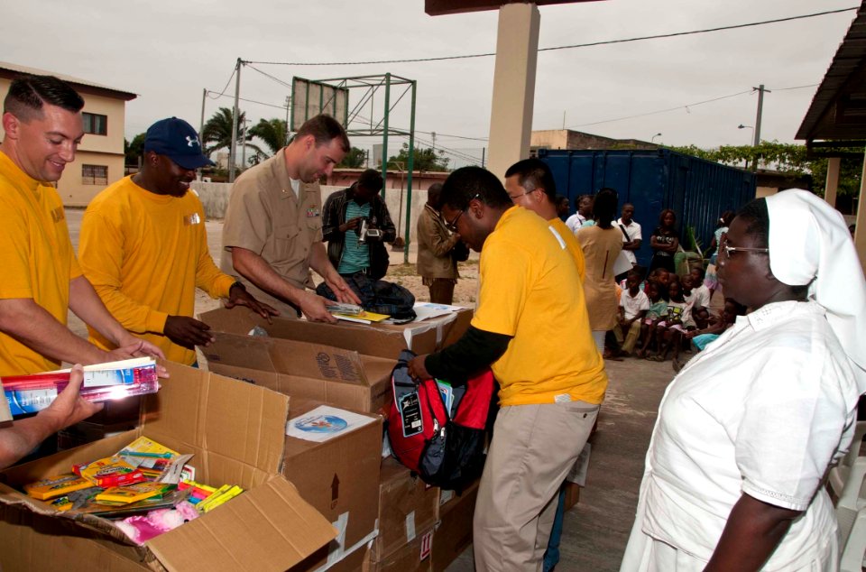 HSV Swift conducts community relations project in Port Gentil 110707-N-XK513-255