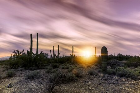 Landscape sunset sunrise photo