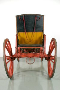 Hovvagn berlinare CXV, bakifrån - Livrustkammaren - 39585