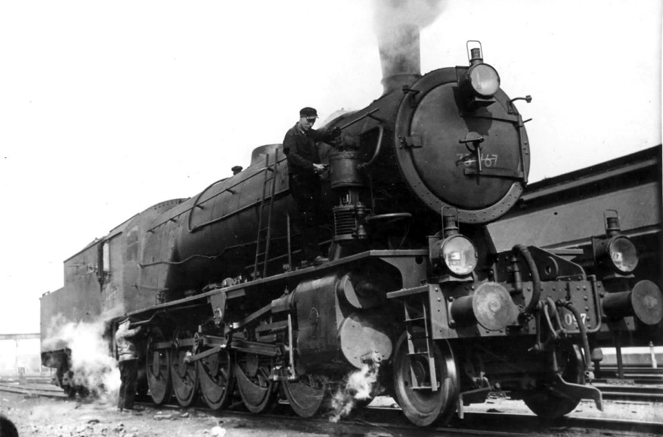 HUA-151325-Afbeelding van de stoomlocomotief nr. 5097 van de N.S. (serie 5000-5100, Austerities, ex War Department nr. 73767)