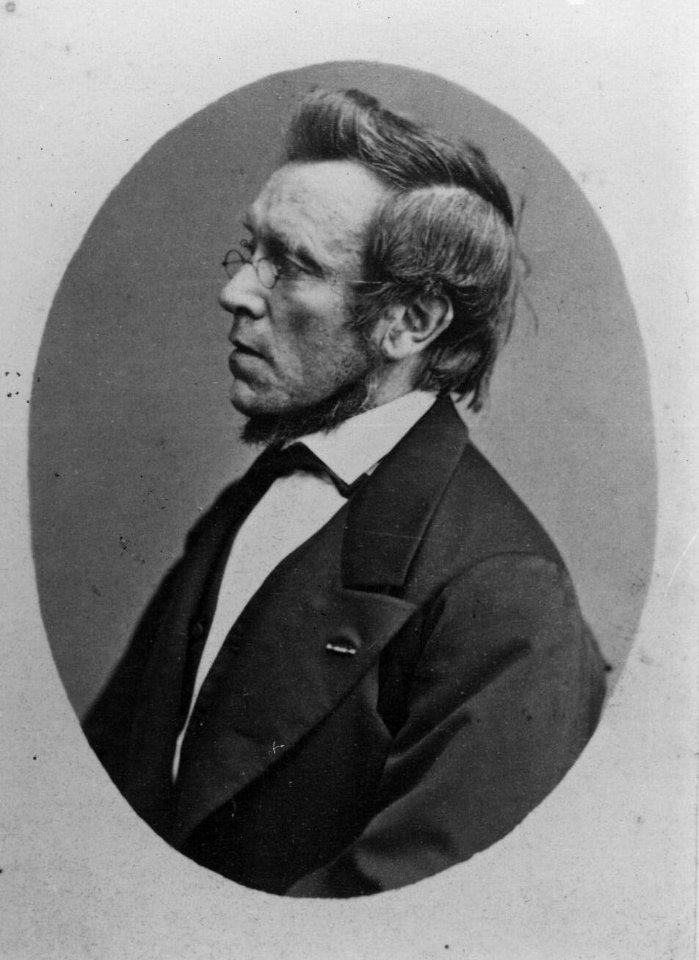HUA-160487-Portret van J W Bake 1817 1893 administrateur bij de HIJSM van 1857 tot 1883 NB Met administrateur wordt hier een functie bedoeld min of meer gelijkwa