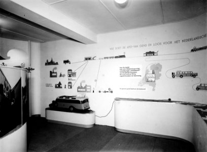 HUA-163606-Afbeelding van een stand van de N.S. over de A.T.O. en Van Gend & Loos op een beurs of tentoonstelling