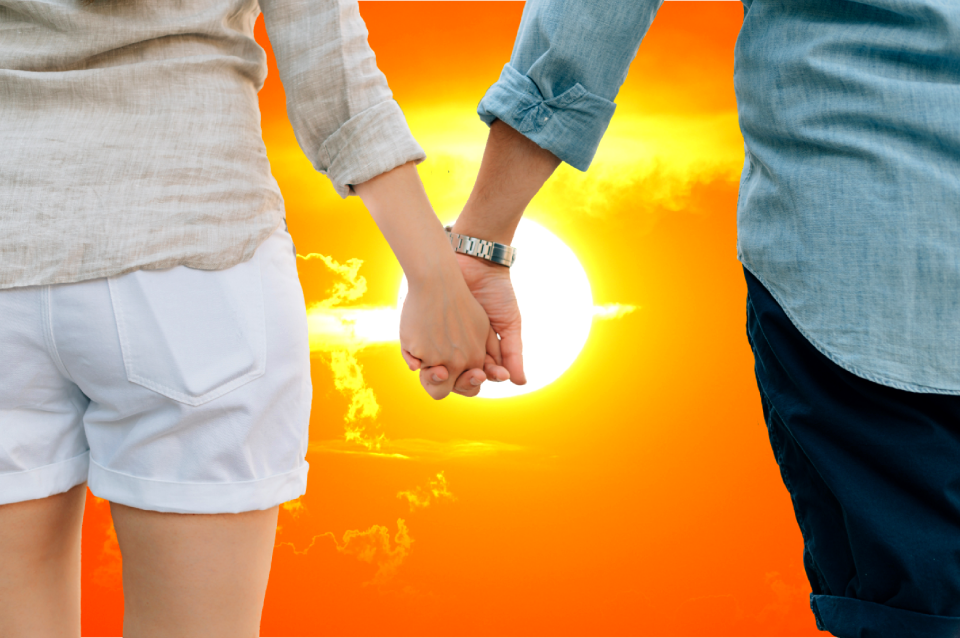 Hand in hand love togetherness