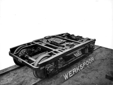 HUA-172071-Afbeelding van een loopdraaistel, vermoedelijk bestemd voor de electrisch treinstellen mat. 1936 van N.S., bij Werkspoor te Zuilen