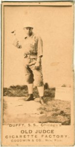 Hugh Duffy, Chicago White Stockings, baseball card portrait LCCN2007686452