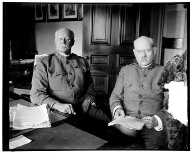 Hugh L. Scott & Tasker H. Bliss at desk LOC hec.13682