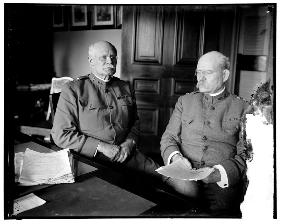 Hugh L. Scott & Tasker H. Bliss at desk LOC hec.13683