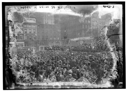 Hughes in Union Sq., N.Y. LCCN2014703115