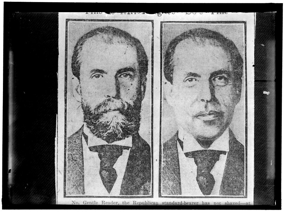 HUGHES, CHARLES EVANS. GOVERNOR OF NEW YORK, 1907-1910; ASSOCIATE JUSTICE OF SUPREME COURT, 1910-1916; CHIEF JUSTICE, 1930-. HUGHES AND HIS DOUBLE. NEWS CUTS LOC hec.05504