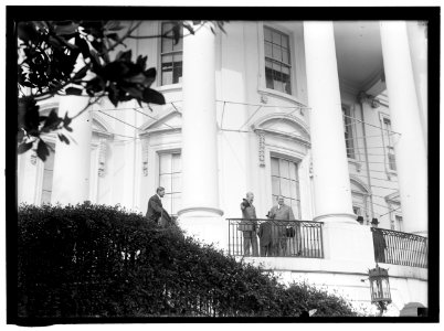 HUGHES, WILLIAM. REP. FROM NEW JERSEY, 1903-1912; SENATOR, 1913-1918. WITH WILSON, WATCHING EGG ROLLING AT WHITE HOUSE LCCN2016864441