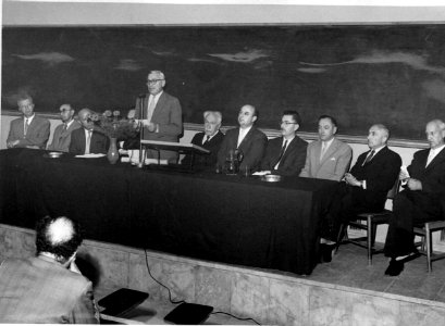 Hugo Bergman receives Honorary Doctorate from the Hebrew University of Jerusalem 1959 b