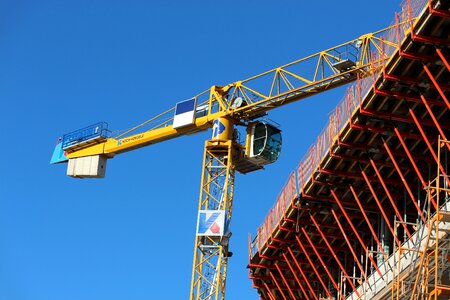 Scaffold crane construction photo