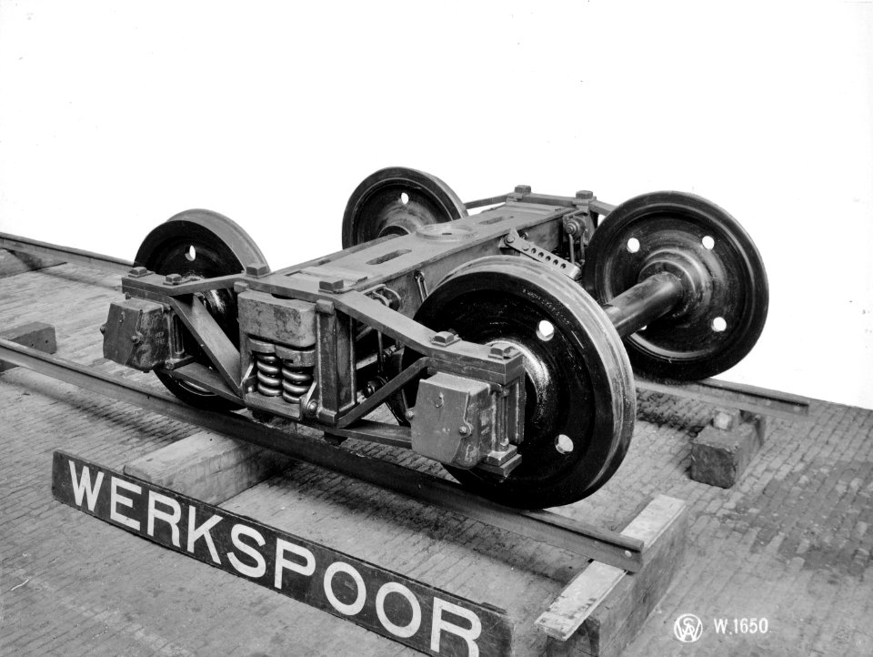 HUA-172074-Afbeelding van een draaistel, gefabriceerd door Werkspoor te Zuilen