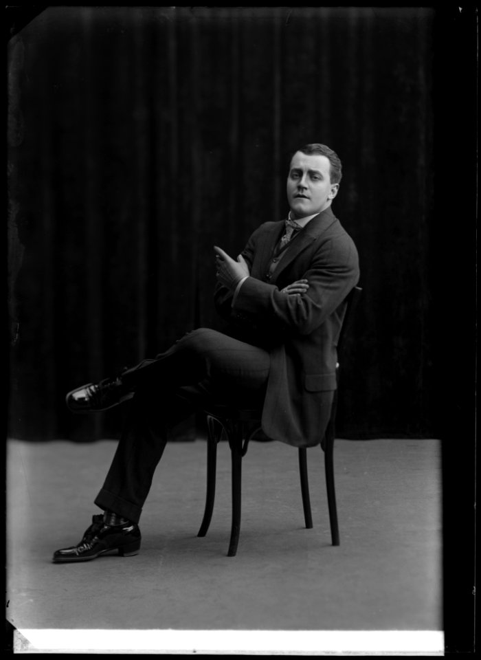 Hugo Tranberg as Phil in Man kan aldrig veta at Vasateatern 1908 - SMV - GT050