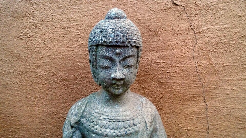 Buddhism meditation sculpture photo