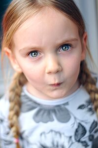 Caucasian portrait child photo