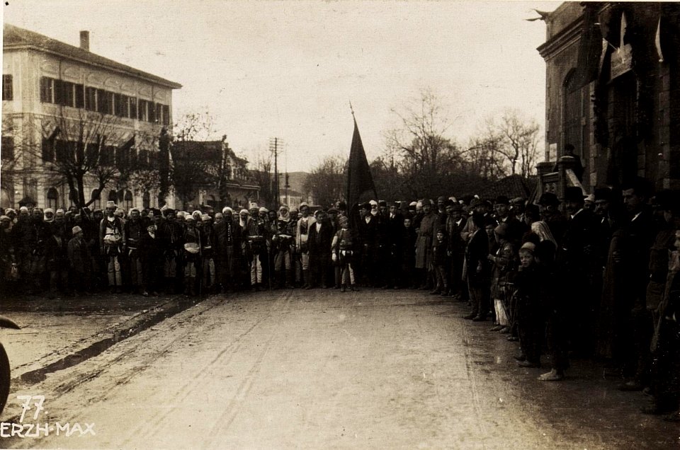 Huldigung der Albaner in Skutari. (BildID 15572636)