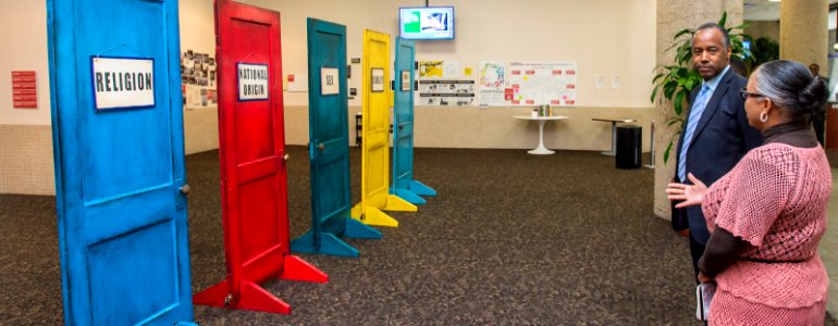 HUD's Fair Housing Door Exhibit in Honor of 50 years of Fair Housing (40790481904)