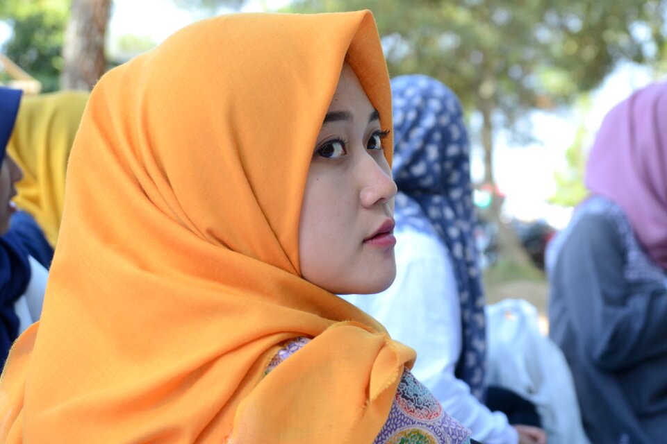 Outdoors portrait hijab