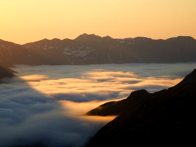 Valley cloud sunrise