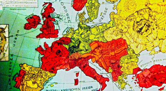 Humorous Map of Europe in 1914, WWI (33363784045)