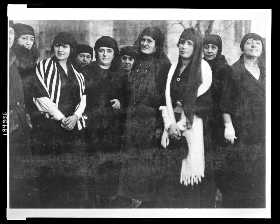 Hundreds of Turkish women have discarded their veils and now appear on the streets dressed as their sisters in the western world This picture shows a number of the wealthiest women in LCCN2010650568