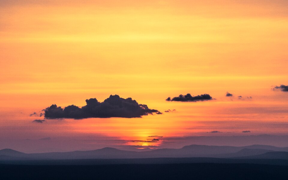 Nature dusk landscape
