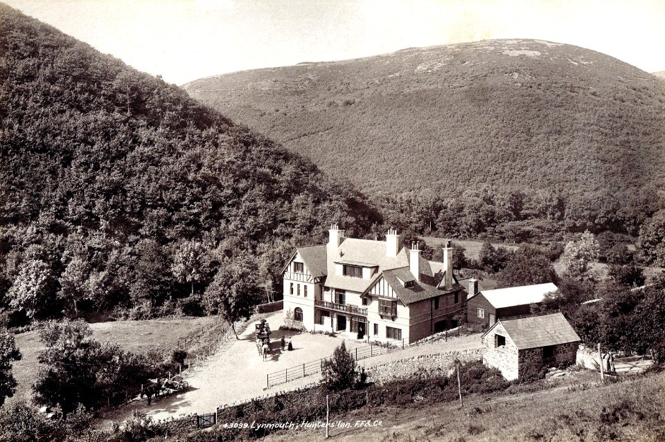 Hunters Inn, Martinhoe, Heddon's Valley, Devon, England 1906