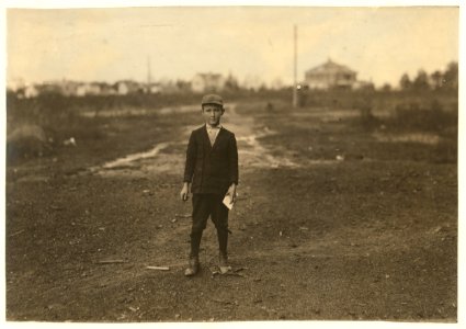 Hugh Dixon a 10 year old boy who says he's been working in the Shaw Cotton Mill some in the past year. LOC nclc.02982 photo