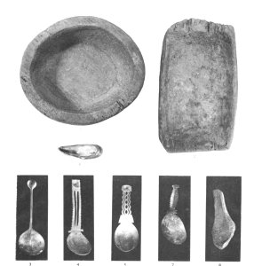 Hupa hand washing bowl and spoons