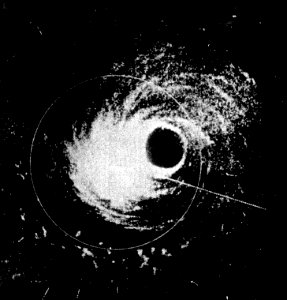 Hurricane Hattie radar 30 Oct 1961 - cropped