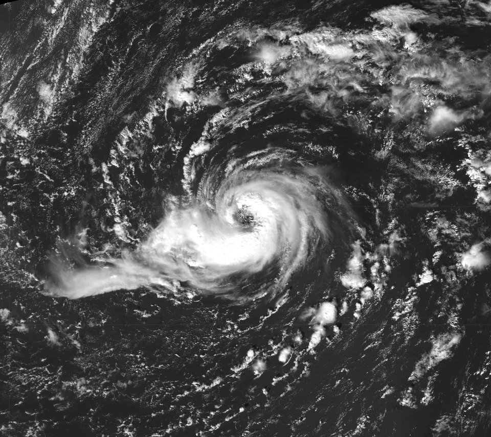 Hurricane Vince eye 2005