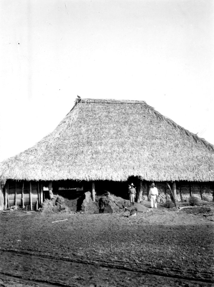 Hus för saltkokning. Puerto San José. Guatemala - SMVK - 004526
