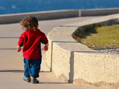 Boy walk little photo