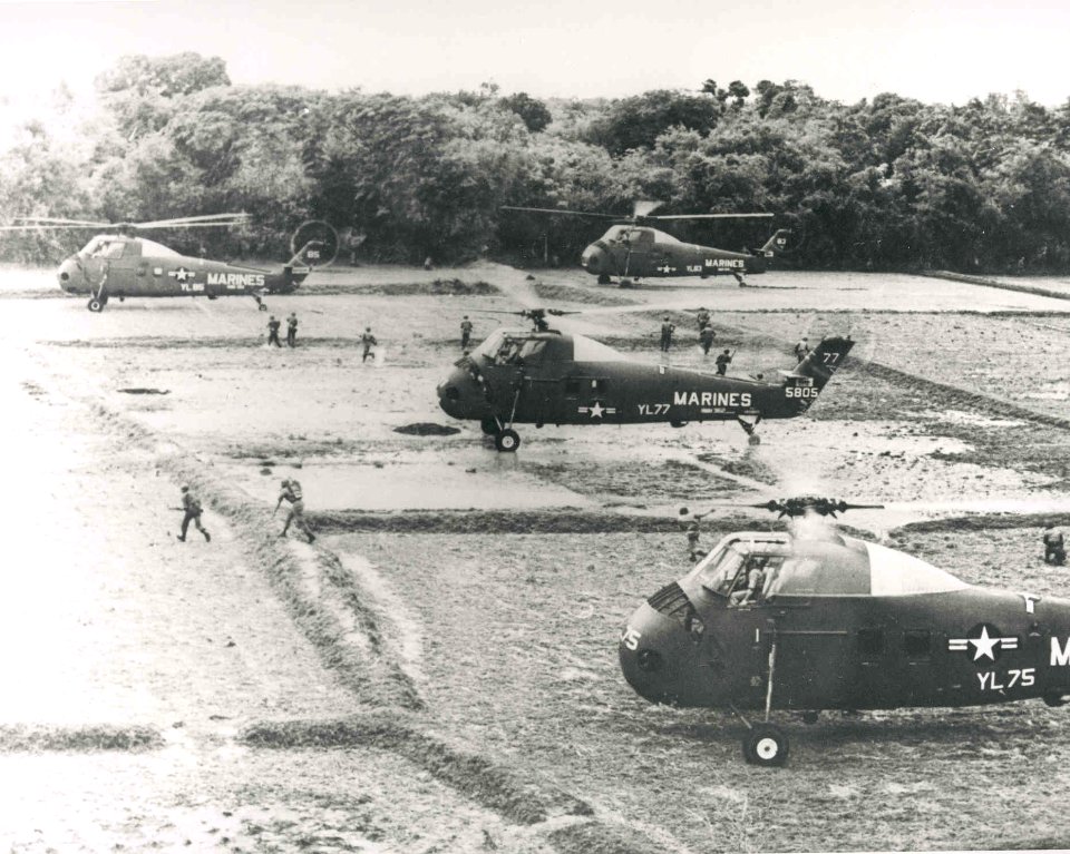 HUS-1s HMM-362 rice paddy 1962