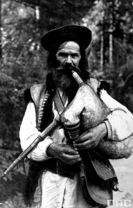 Hutsul bagpiper - Ukrainian highlander