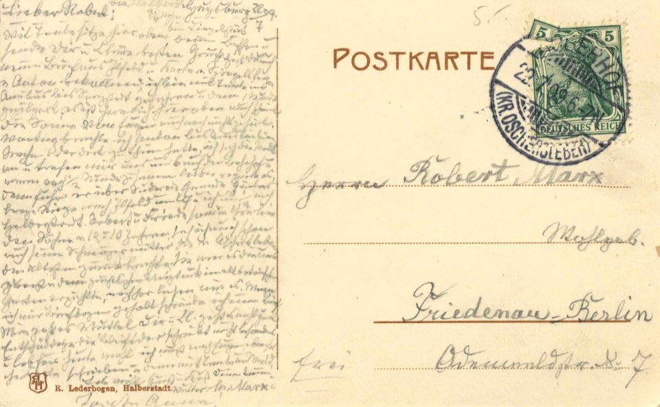 Huysburg, Sachsen-Anhalt - Personengruppen mit Burg (back) (Zeno Ansichtskarten)