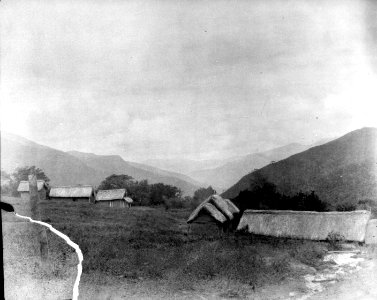 Hyddor tillhöriga quichuaindianer och mestiser. Sydamerika. Bolivia - SMVK - 002359